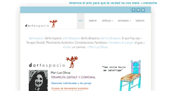 Desktop Screenshot of dartespacio.com